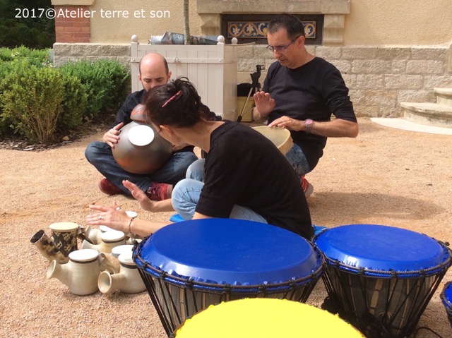 concert de percussion en argile animation d'évènement spectacle fête de la musique